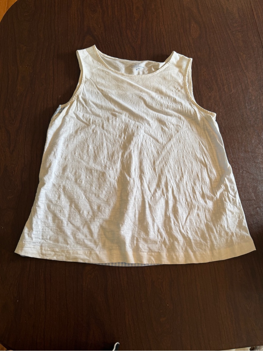 Summery Vineyard Vines Women's Cream Scoop Neck Tank Size Small